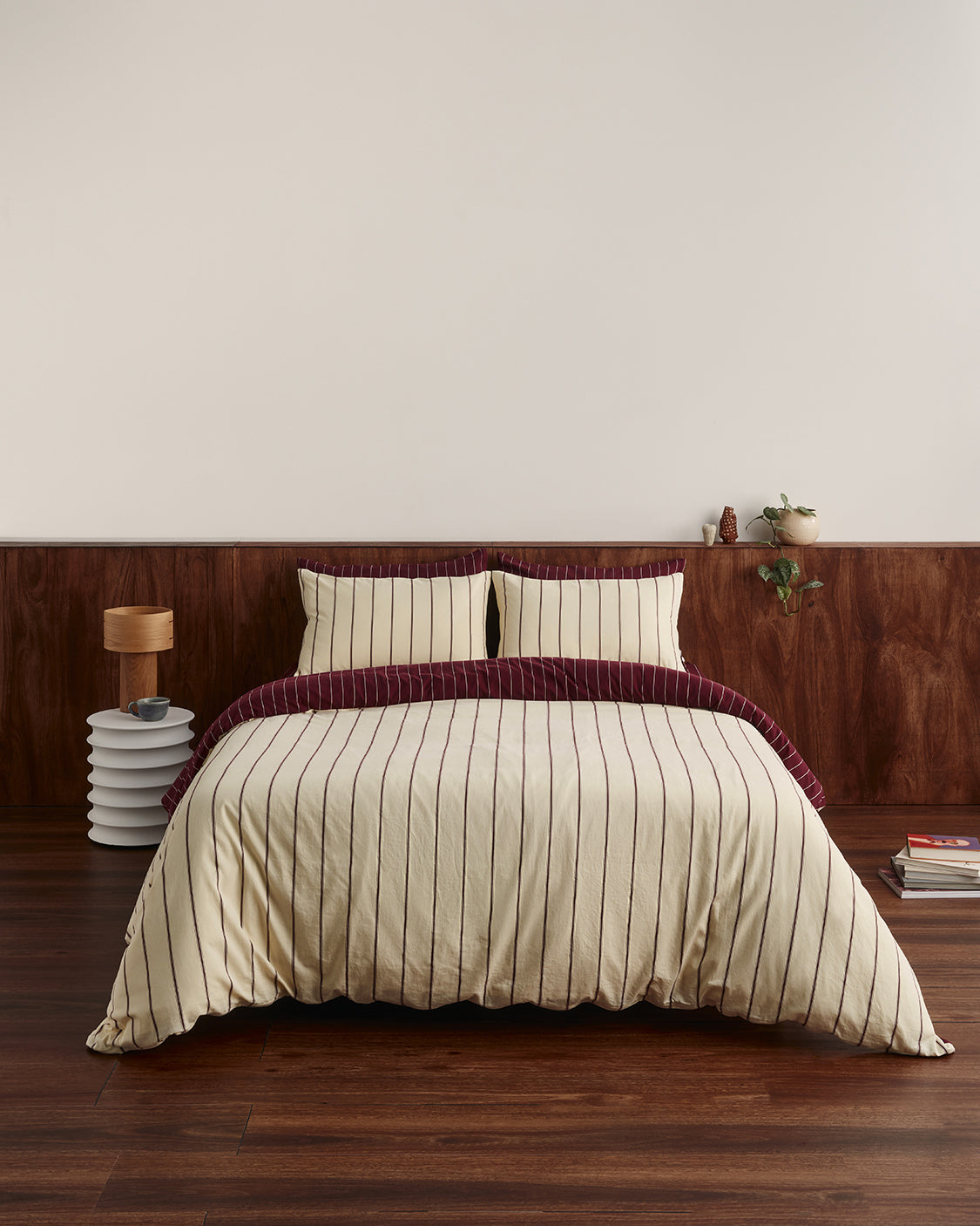 Duvet Cover - Chamomile / Wine