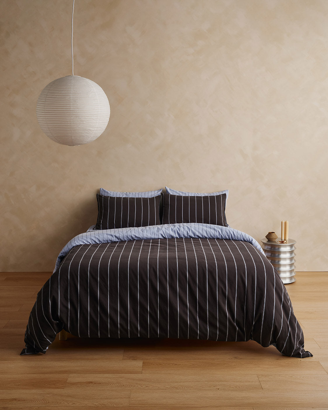 Duvet Cover - Chocolate / Mist (Full/Queen)