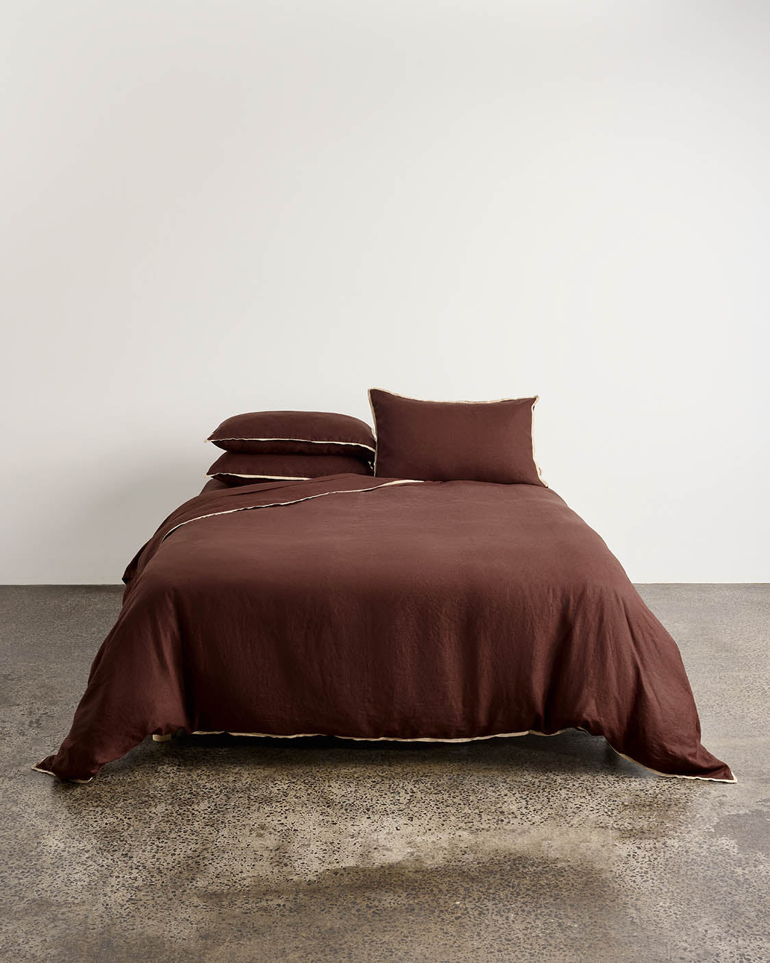 tobacco colored duvet cover Solid linen texture (tobacco) which is durable 100 % Cotton Duvet Cover