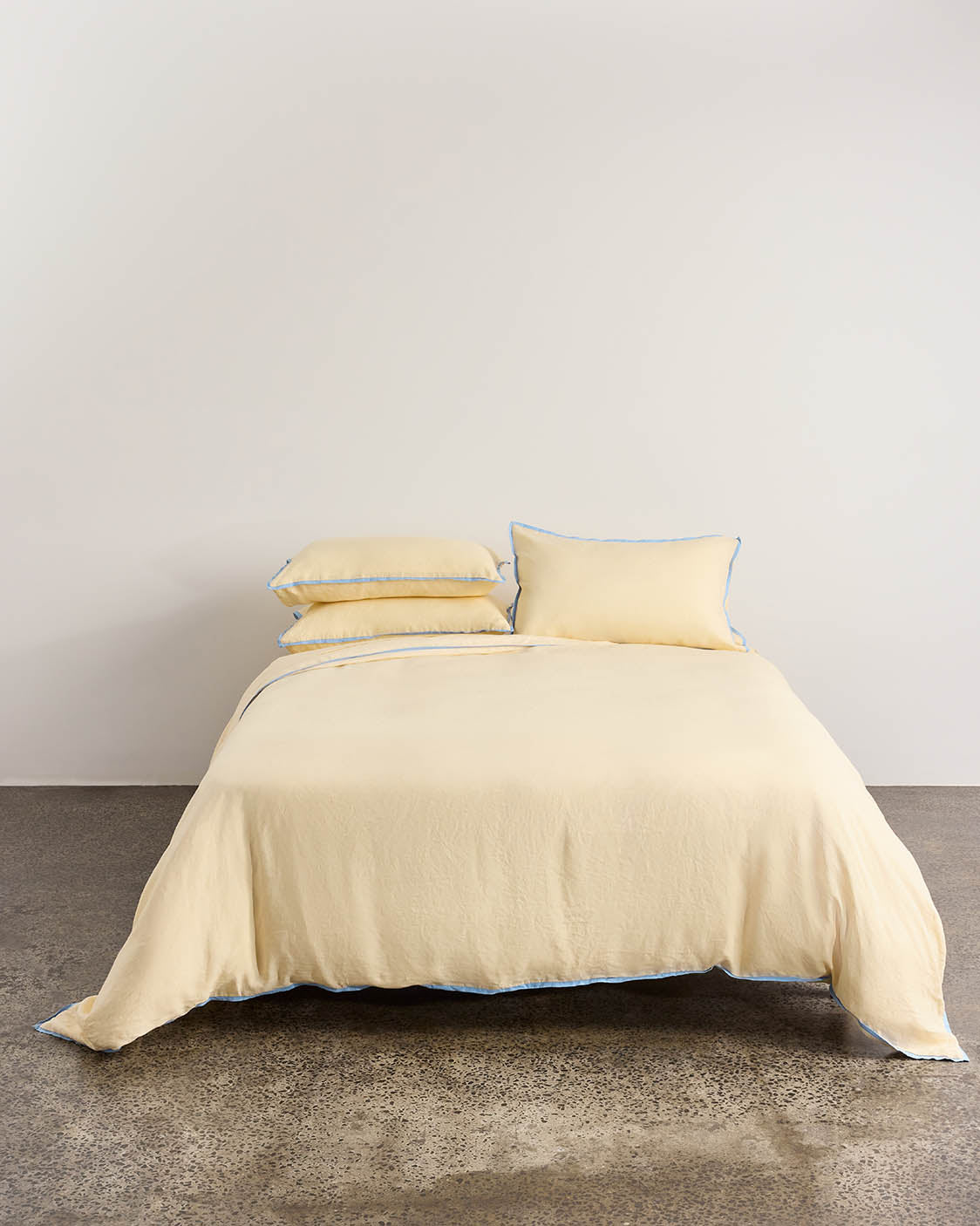 Linen Duvet Cover - Butter (King Size)
