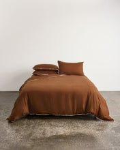 Linen Duvet Cover - Toffee