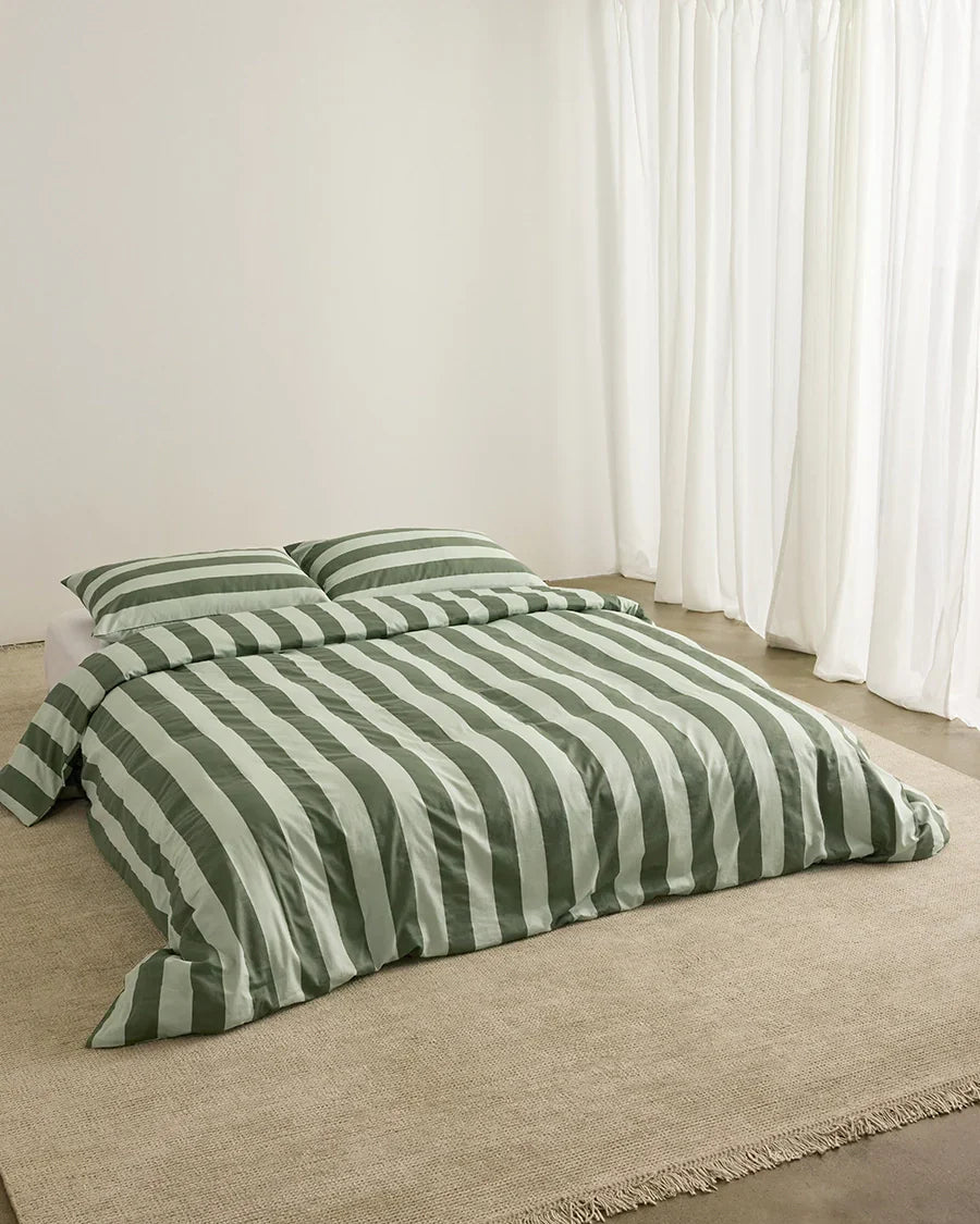 Duvet Cover - Wasabi Stripes