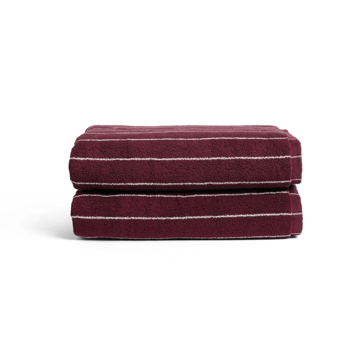 Hommey Bath Towels, 2, Merlot