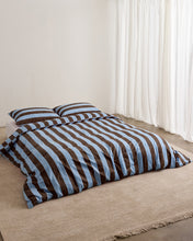 Duvet Cover - Iced Chocolate Stripes