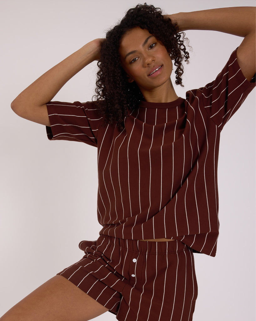 Sleep T-Shirt - Mahogany