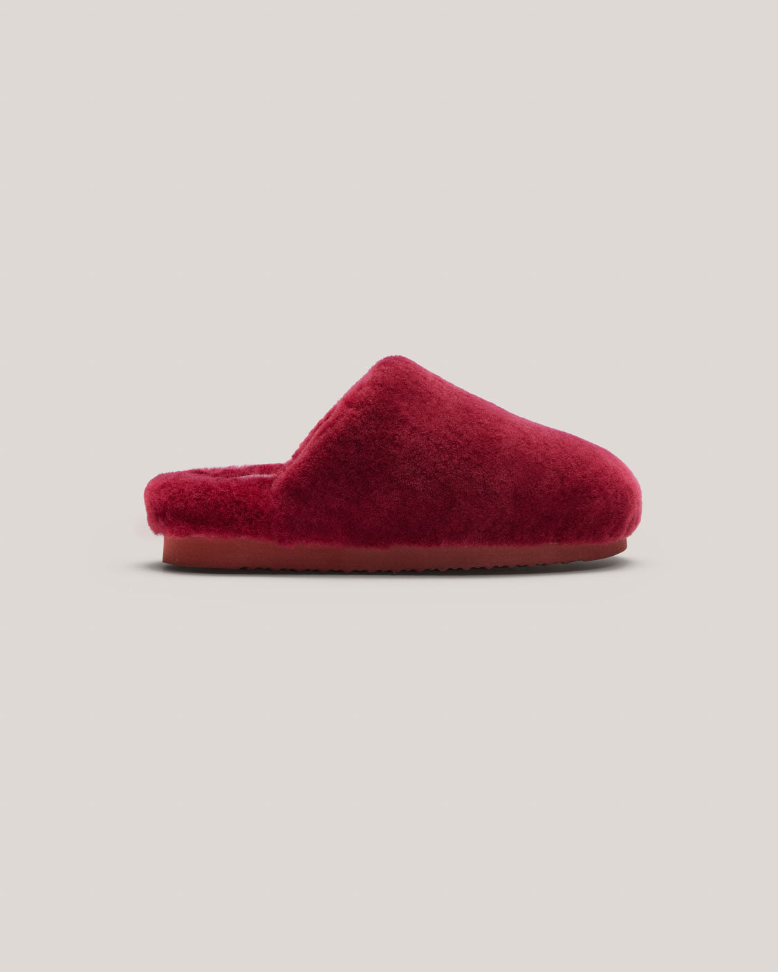 Sheepskin Slipper - Wine