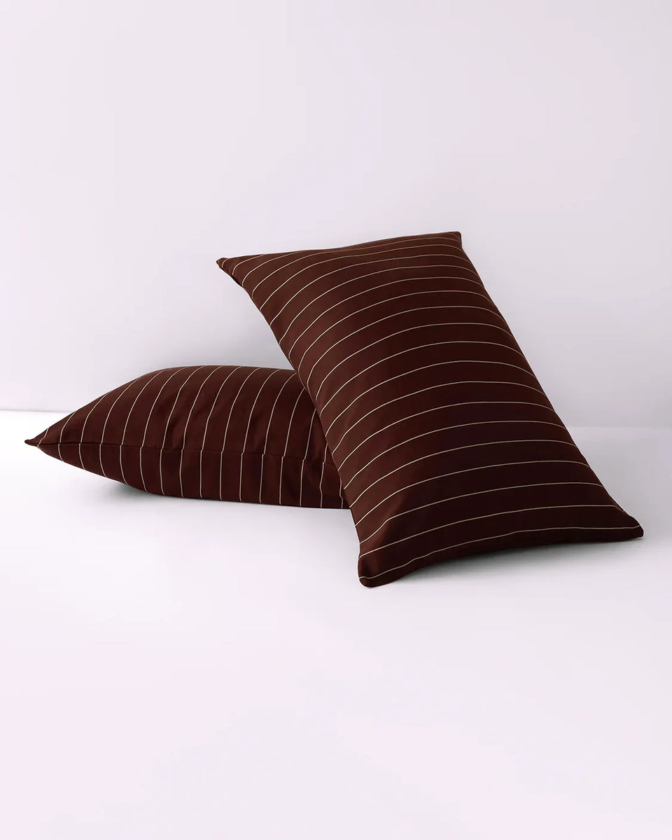 Pillowcase Pair - Mahogany