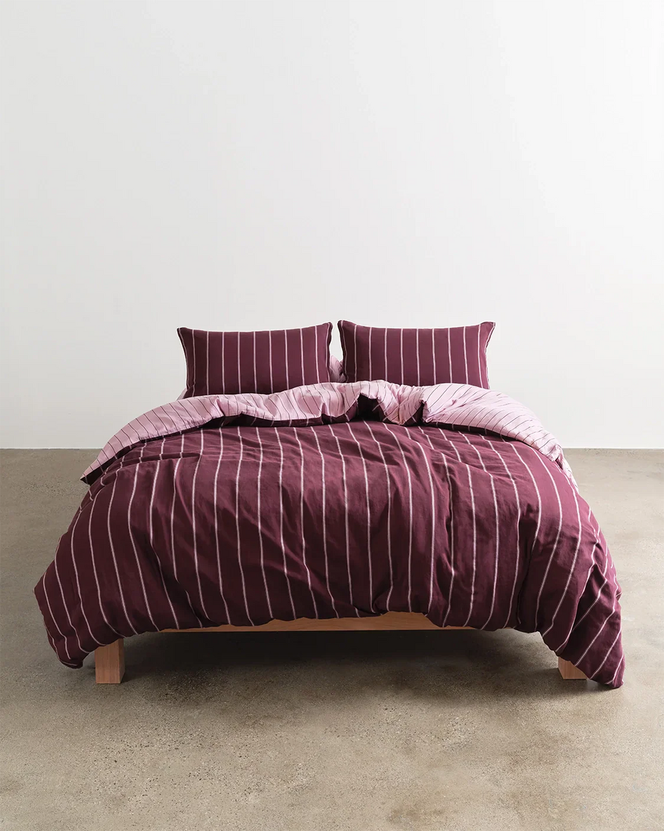 Duvet Cover - Mulberry / Aster